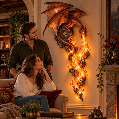 Dragonfire Guardian Wall Sconce – A Legendary Flame Awakens On Your Wall 🔥