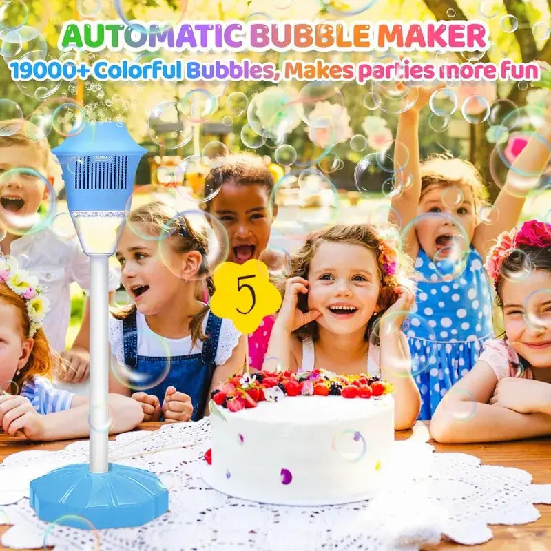 Standing Torch Bubble Maker with Light/Music for Toddlers