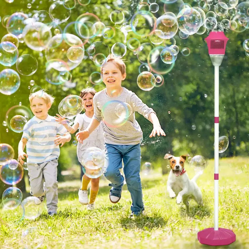 Standing Torch Bubble Maker with Light/Music for Toddlers