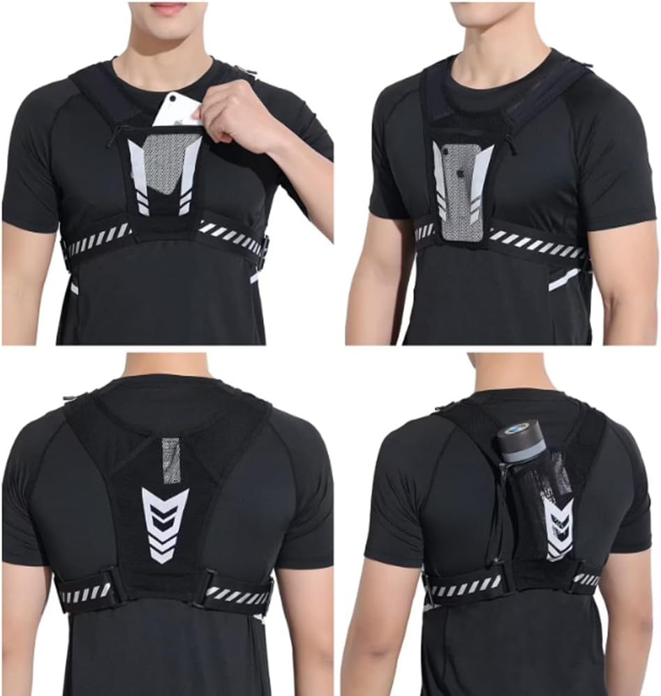 The TrailFlow Lightweight Running Vest with Hydration Bladder Holder and Phone Pocket