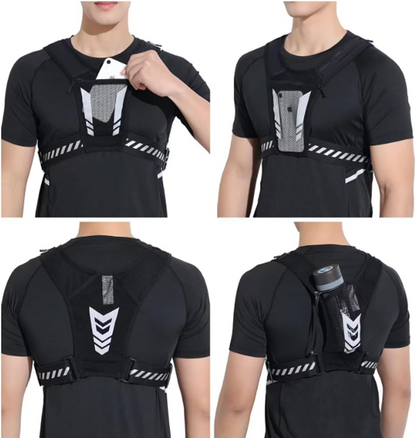 The TrailFlow Lightweight Running Vest with Hydration Bladder Holder and Phone Pocket