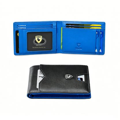 💴RFID Blocking Leather & Carbon Fiber Wallet