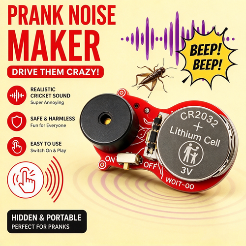 3-Pack Hidden Prank Noise Makers with Random Chirps