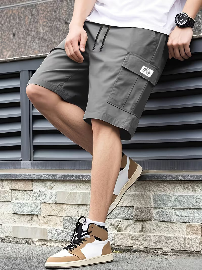 Men’s Summer 2-Pack Cargo Shorts with Multiple Pockets