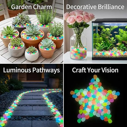 Mixed Color Luminous Garden Stones