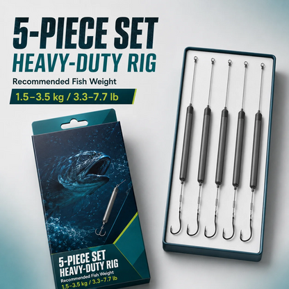 Pre-Tied Off Bottom Fishing Rig | Anti-Snag Floating Bottom Hook Leaders