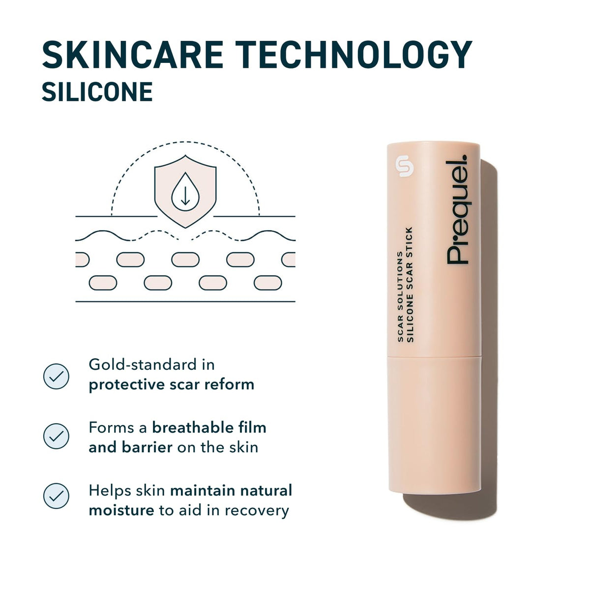 Prequel Skin Scar Solutions 60% Silicone Scar Stick