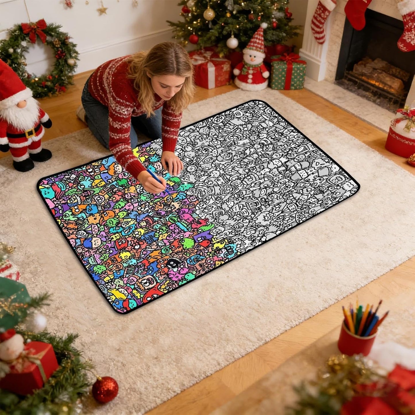 Art Craft Coloring Blanket