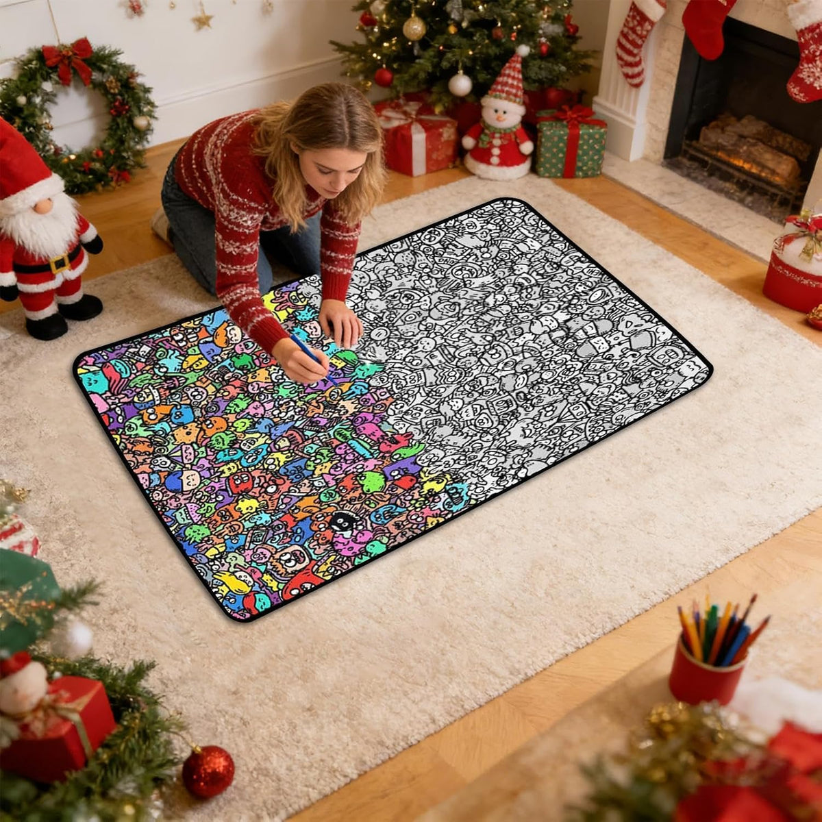 Art Craft Coloring Blanket