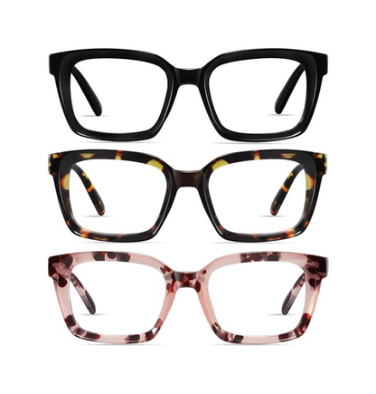 3 Pack Tortoiseshell Reading Glasses