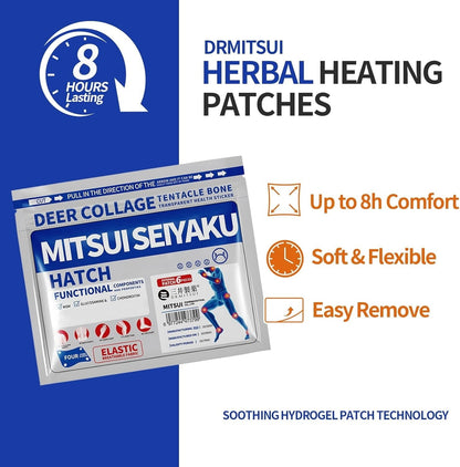 Herbal Warming Patches – 12 Count Natural Heat Therapy for Muscle & Joint Comfort