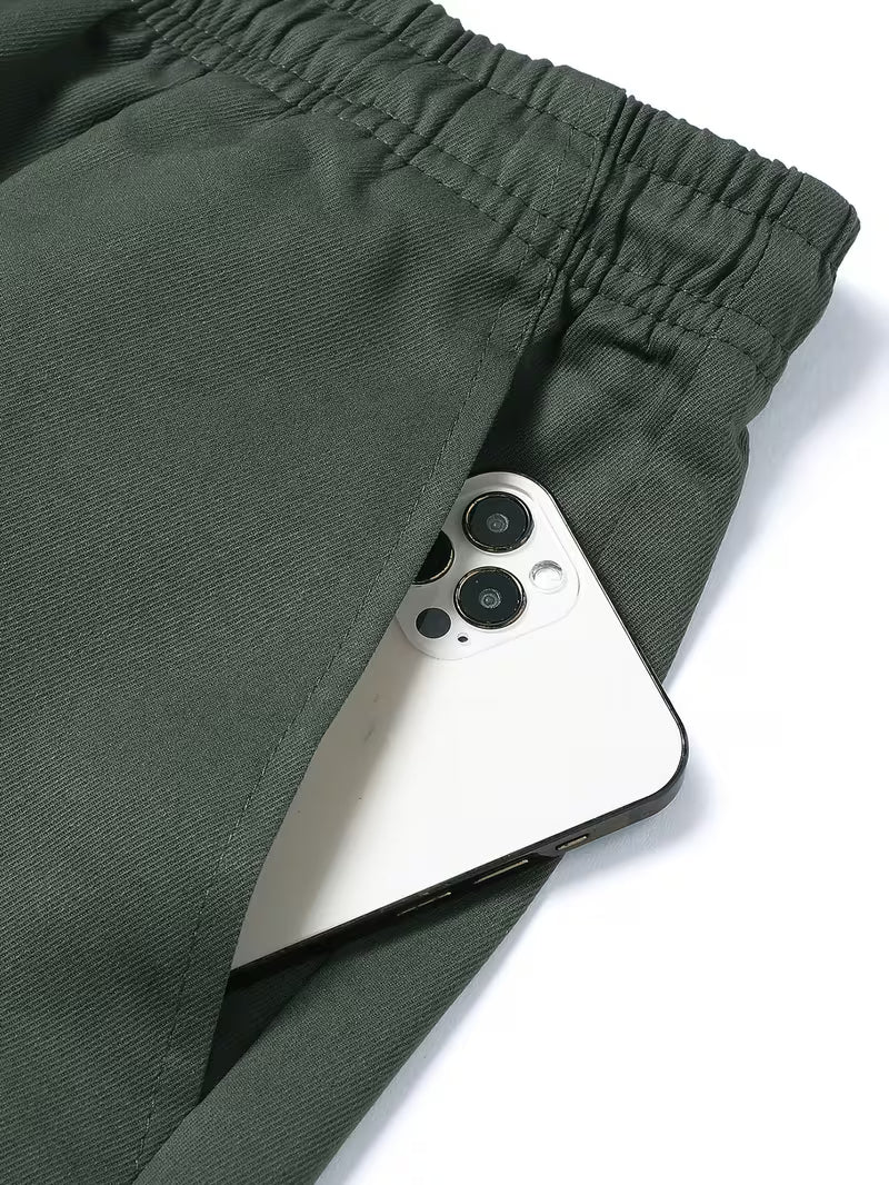 Men’s Summer 2-Pack Cargo Shorts with Multiple Pockets