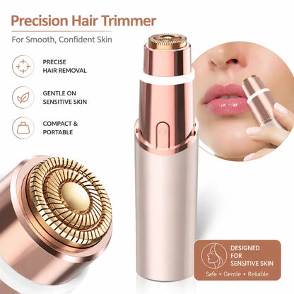 2-in-1 Facial Hair & Eyebrow Trimmer – USB Rechargeable