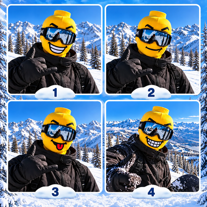2026 Ski Mask Head -Yellow Balaclava Funny Face Mask