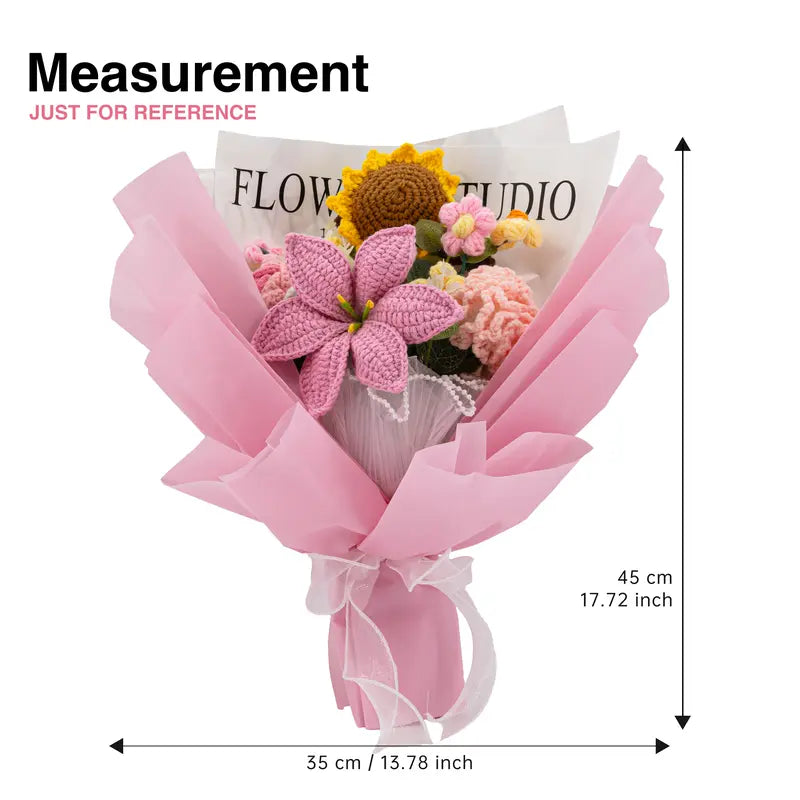 Mother’s Day Gift-Handmade Crochet Flower Bouquet