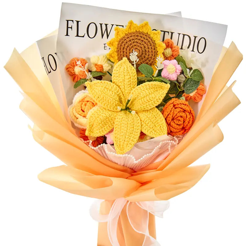 Mother’s Day Gift-Handmade Crochet Flower Bouquet