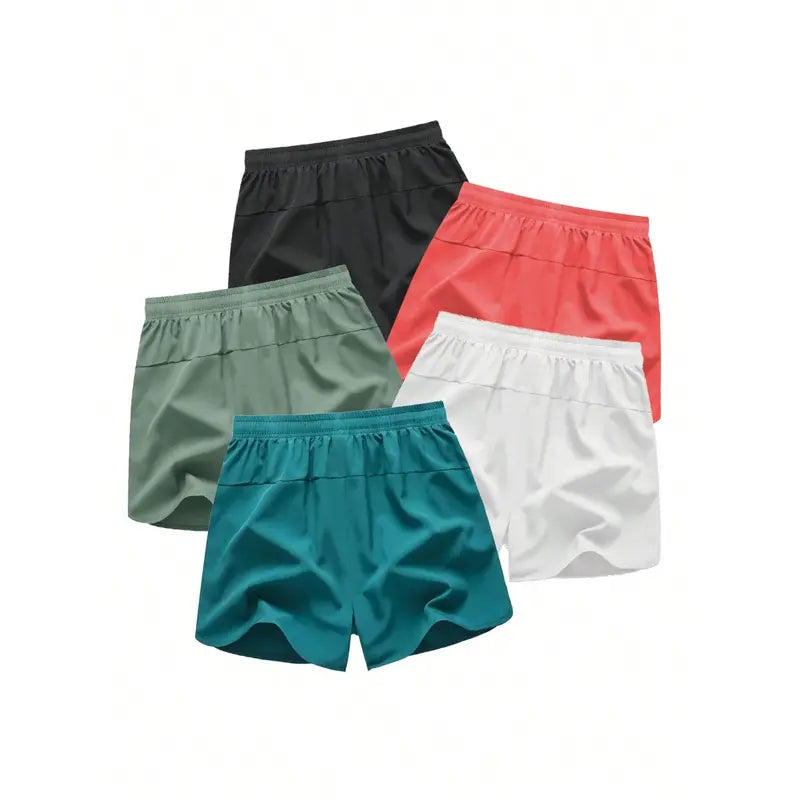 5-piece Men's Quick Dry Athletic Shorts