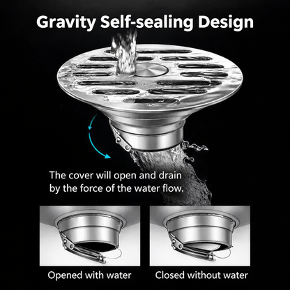 Stainless Steel Bathroom Floor Drain, Anti-odor, Insect Resistant, Puddle Prevention
