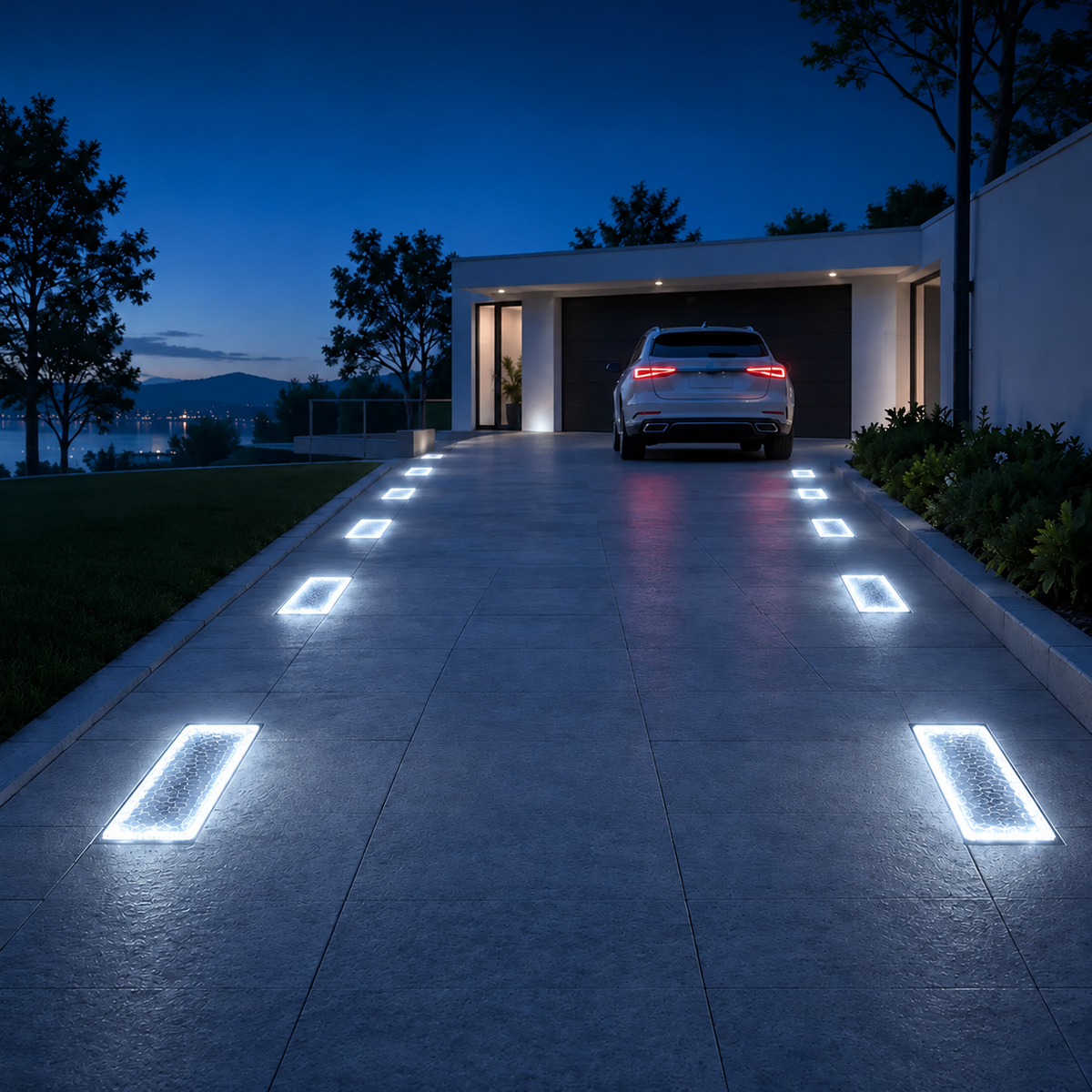 Solar 4×8 Inch LED Paver Lights