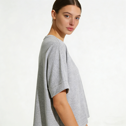 Women’s Oversized Basic Tee – Loose Fit Soft Comfortable Everyday Top