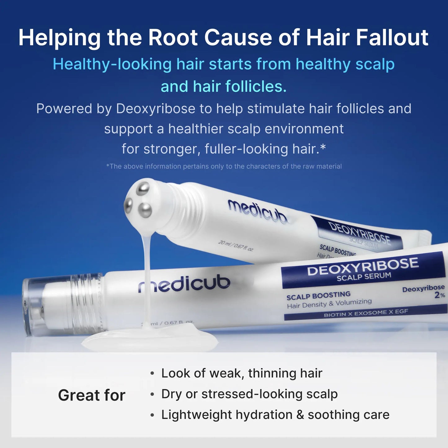 EGF Deoxyribose Cooling Roll-On – Fuller Hair & Scalp Revival Serum