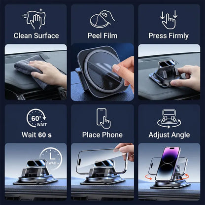 Car Phone Holder 360 Degree Rotation