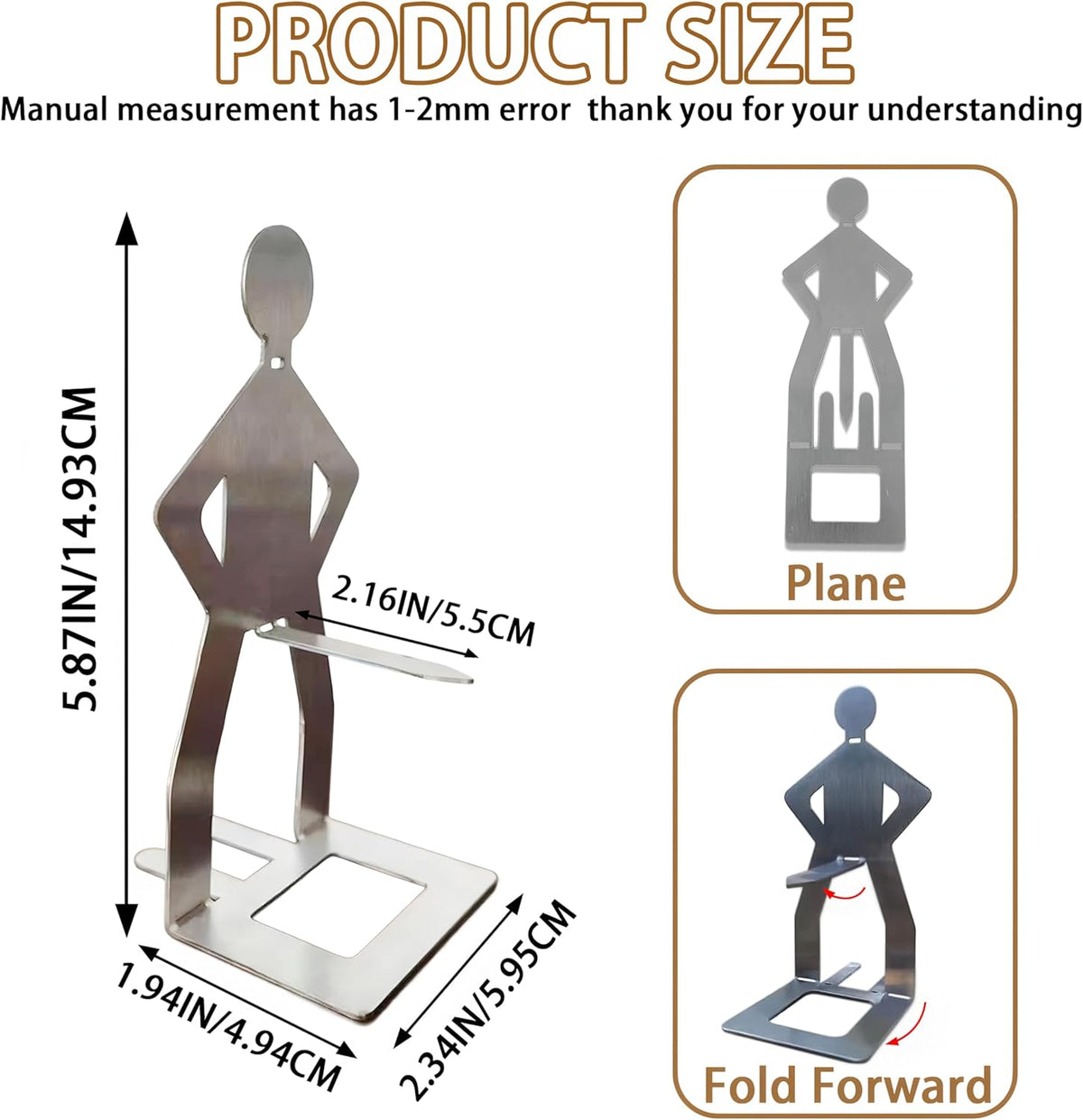 3PCS Funny BBQ Stand Man Hot Dog Holder