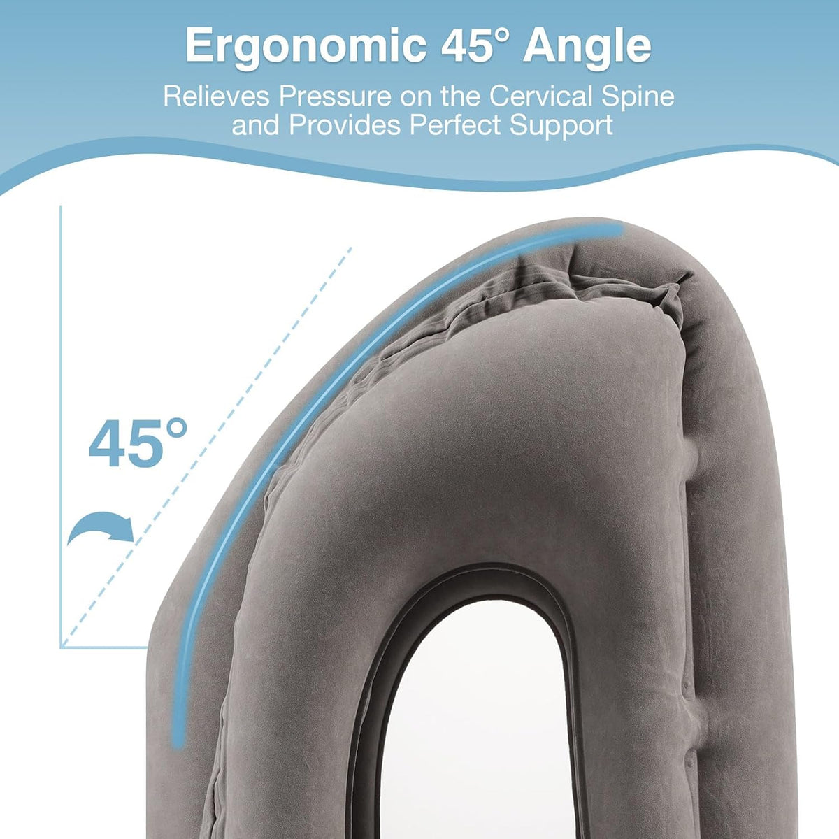 Inflatable Travel Pillow-Neck Pillow with Storage Bag