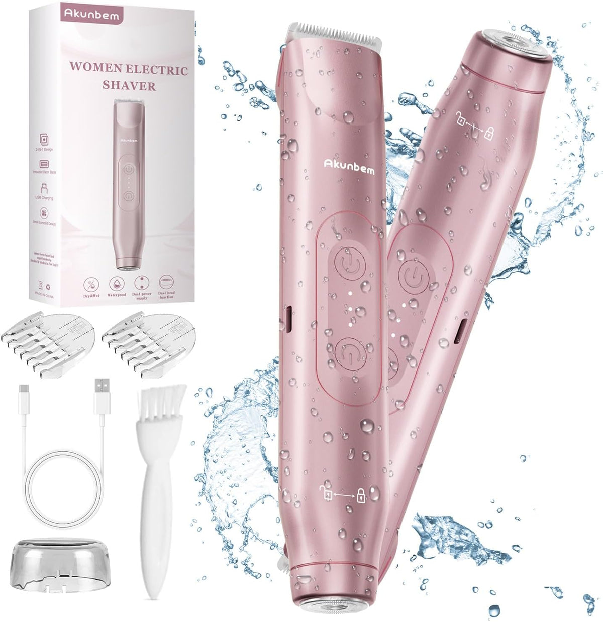 2-in-1 Electric Bikini Trimmer – Smooth, Gentle & Effortless Hair Removal for Women