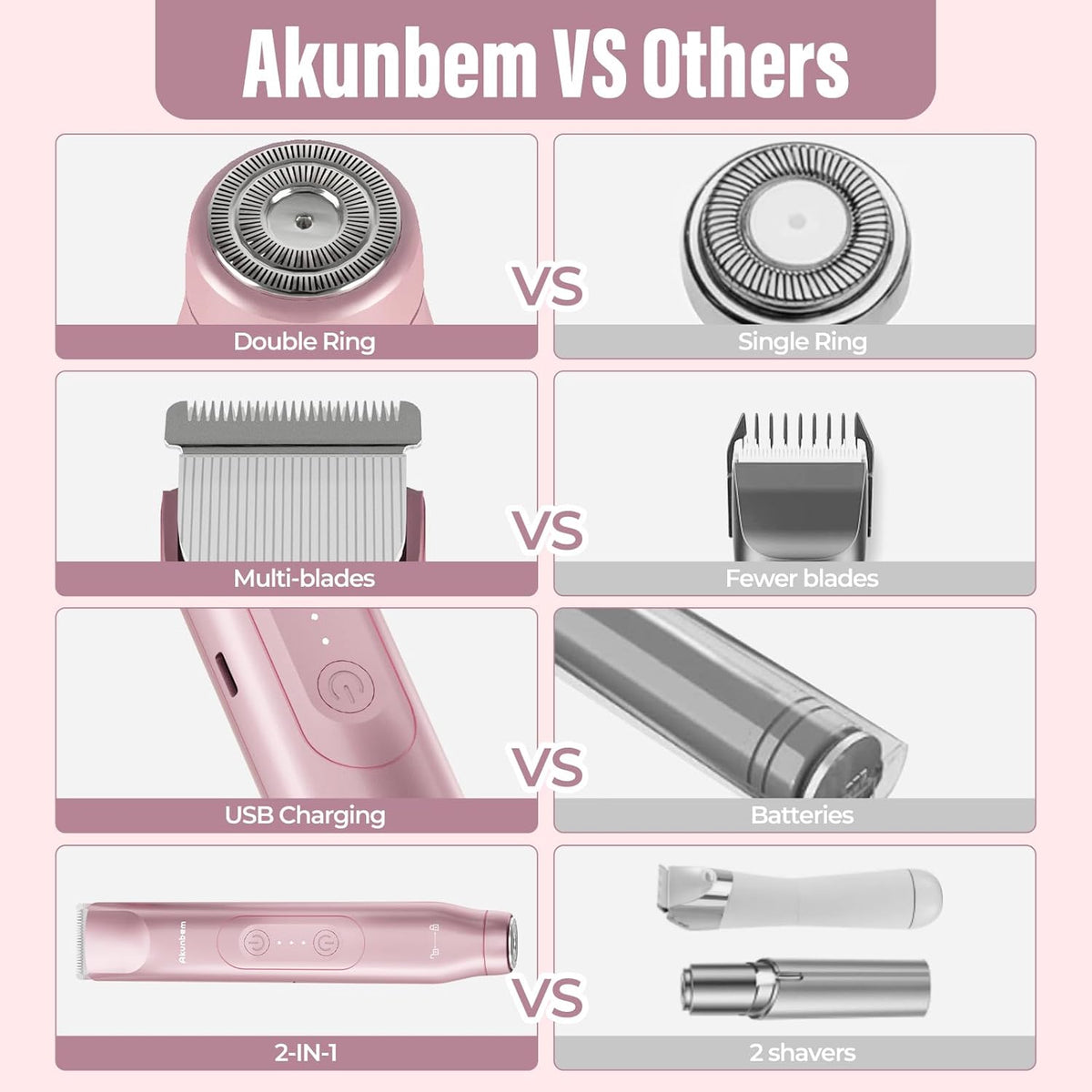 2-in-1 Electric Bikini Trimmer – Smooth, Gentle & Effortless Hair Removal for Women