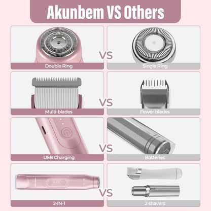 2-in-1 Electric Bikini Trimmer – Smooth, Gentle & Effortless Hair Removal for Women
