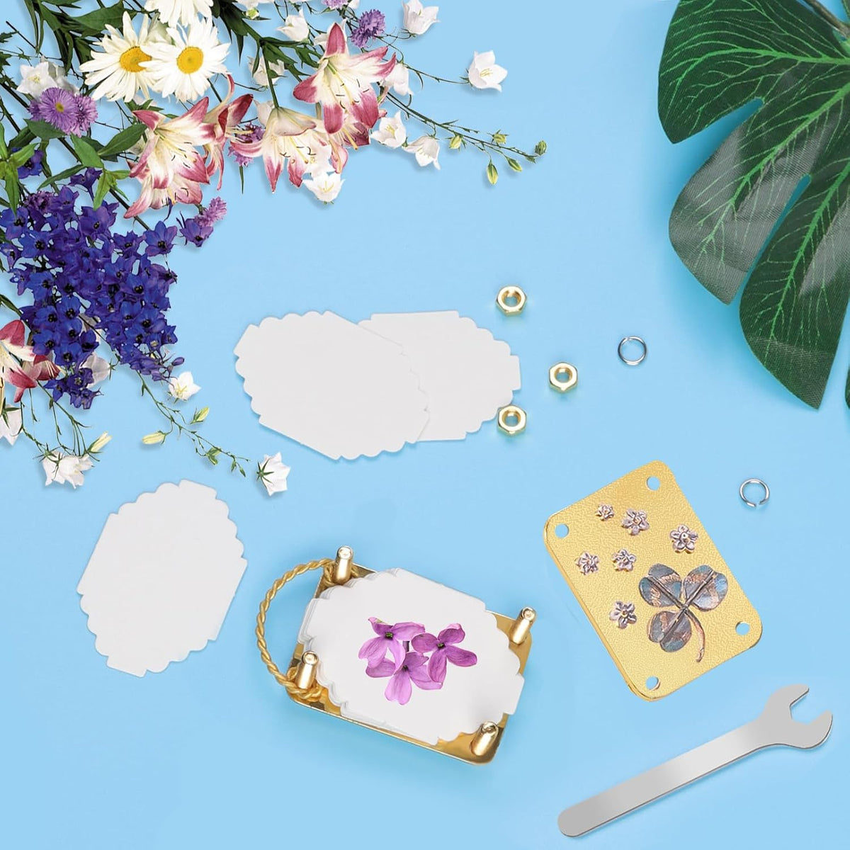 Mini Flower Press Kit for Flowers, Leaves & DIY Crafts