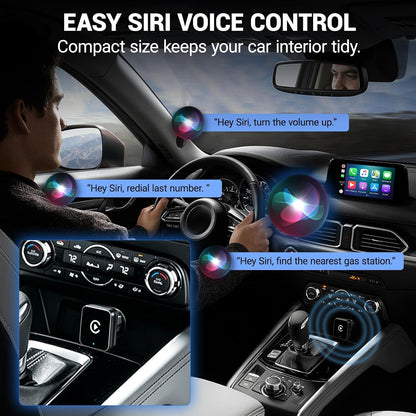 2-in-1 Wireless CarPlay Adapter|Convert Wired to Wireless for Factory Cars