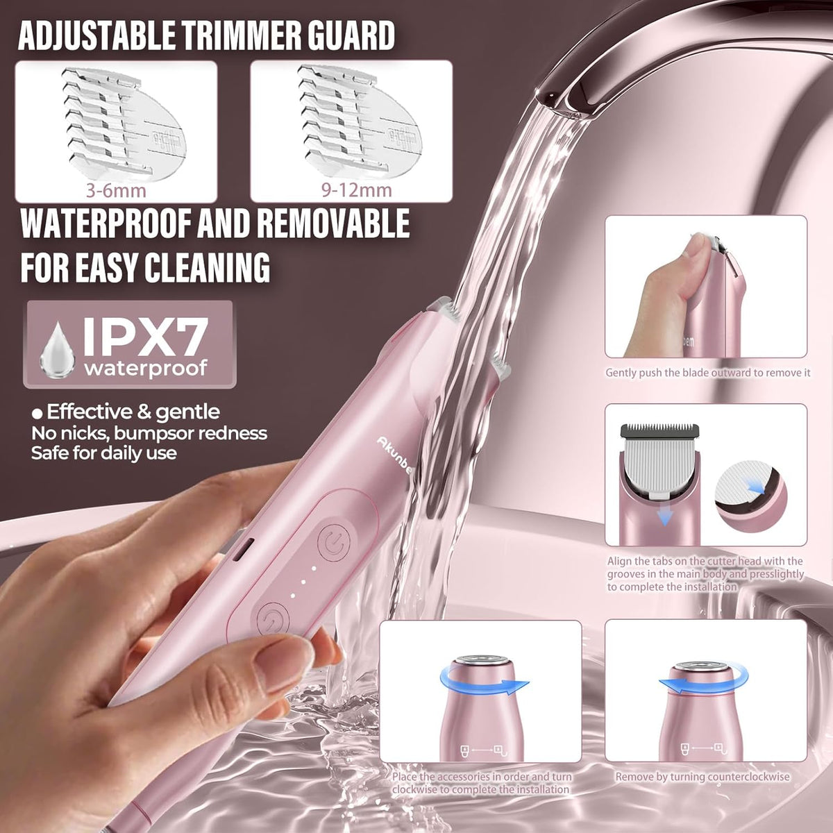 2-in-1 Electric Bikini Trimmer – Smooth, Gentle & Effortless Hair Removal for Women