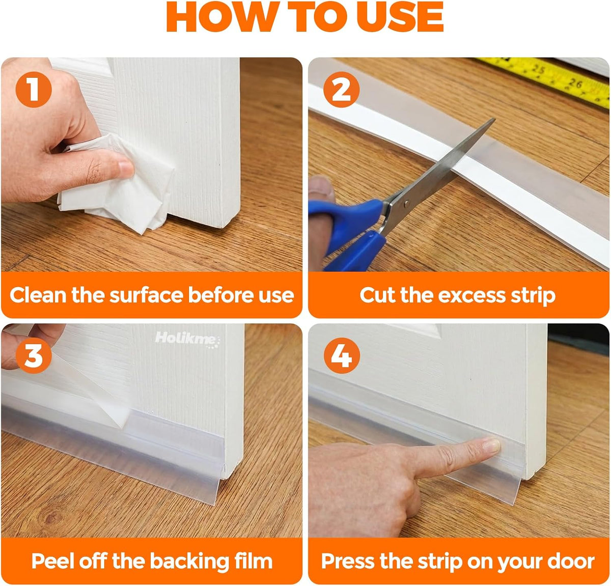 Clear Silicone Weather Stripping Seal – 16.40 ft