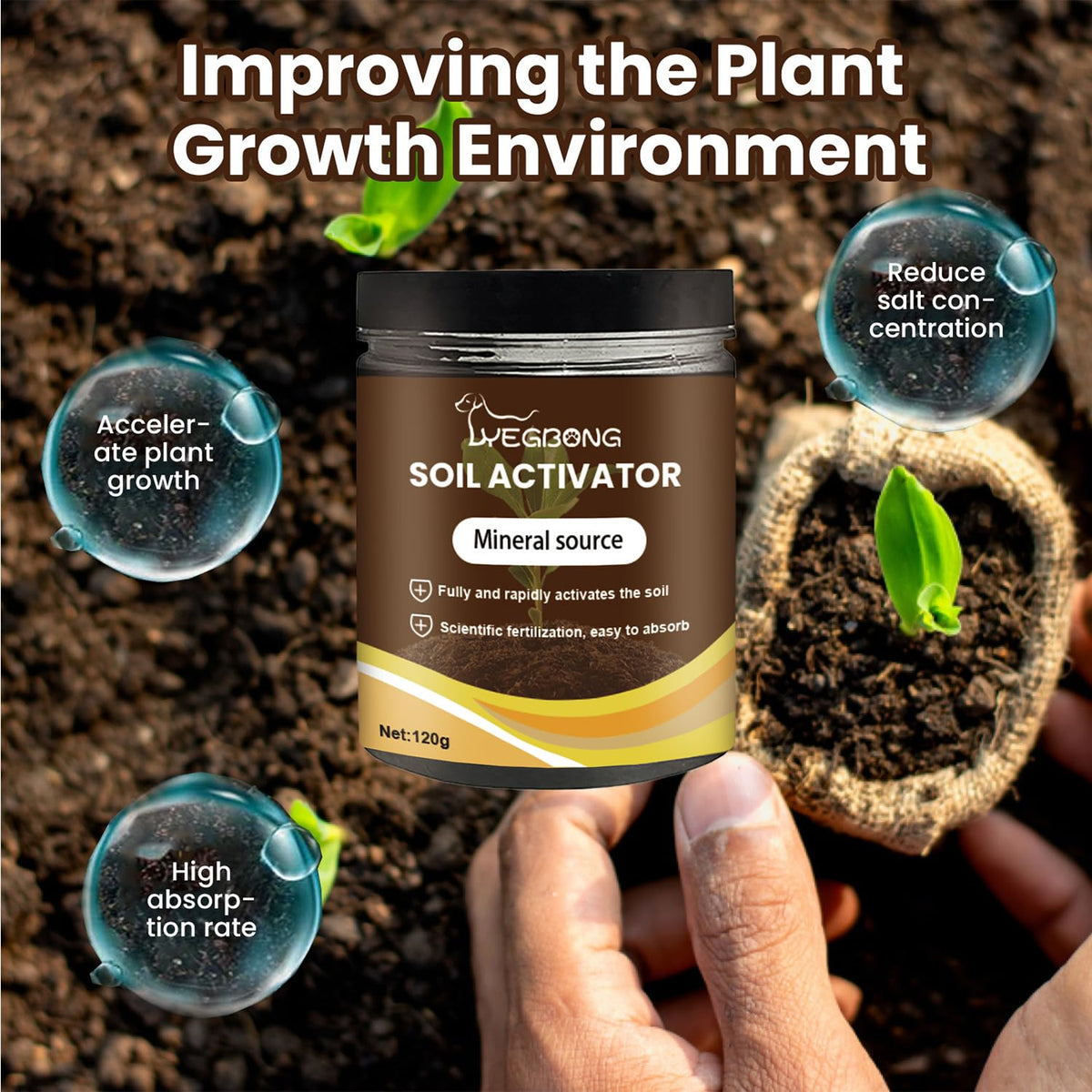 Soil Pro Activator – Organic Bone Meal Fertilizer for Plants