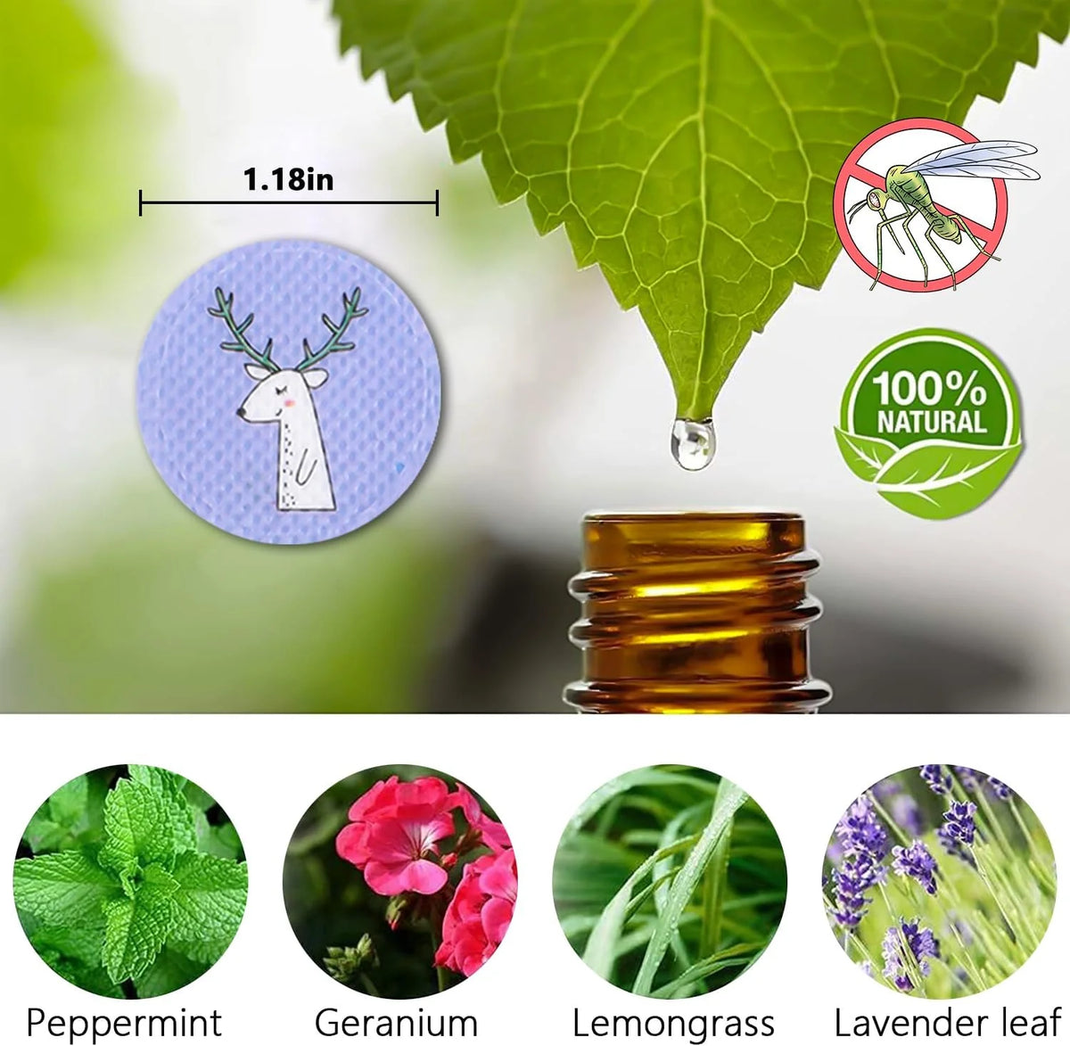 Mosquito Repellent Cartoon Patches for Kids & Adults