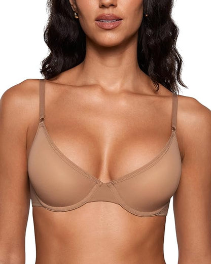 Women's Cosnufy Sheer Balconette Bra