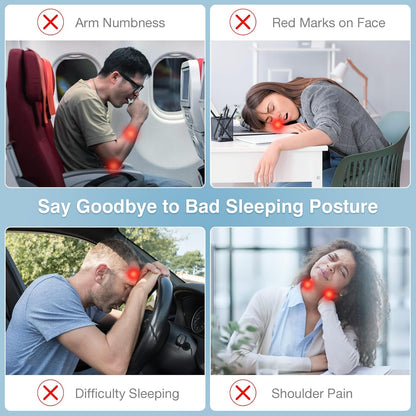 Inflatable Travel Pillow-Neck Pillow with Storage Bag