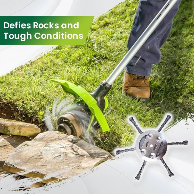 Heavy-Duty Steel Wire Trimmer Head for Cordless Weed Trimmers