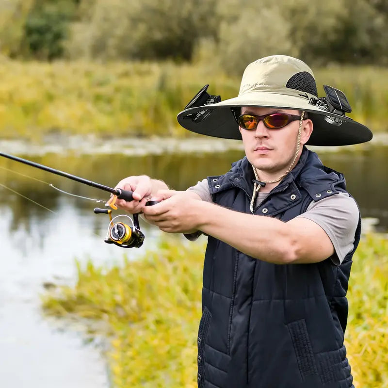 Ultralight Solar Dual Fan Cooling Sun Hat