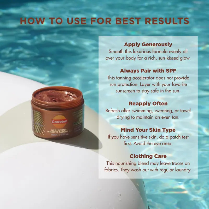 Gold Shimmer intensive Tanning Gel