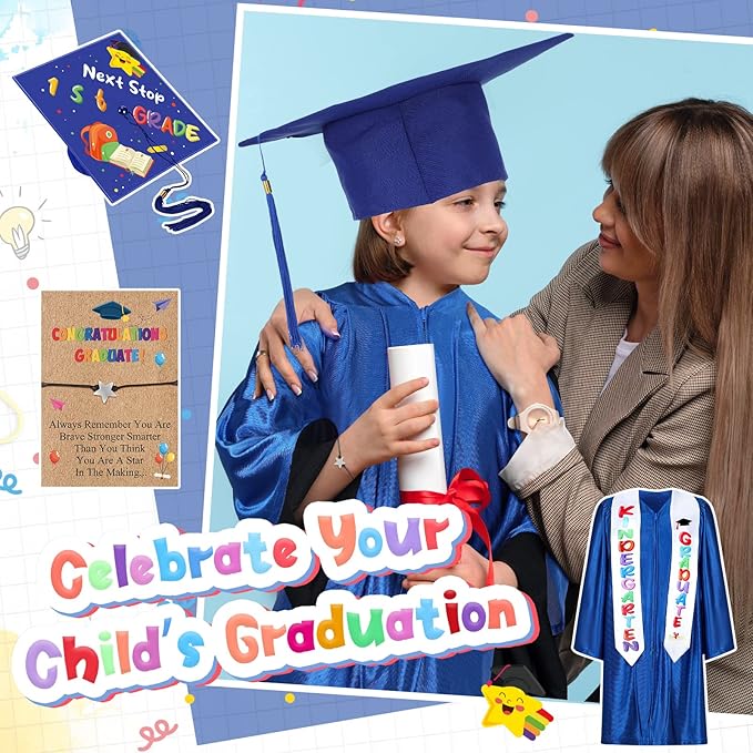 Preschool Graduation Cap and Gown Set Class of 2026