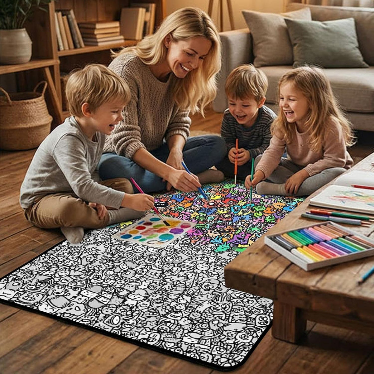 Art Craft Coloring Blanket
