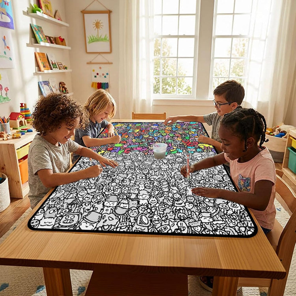 Art Craft Coloring Blanket