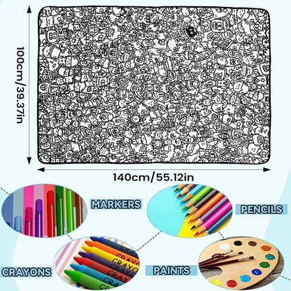 Art Craft Coloring Blanket