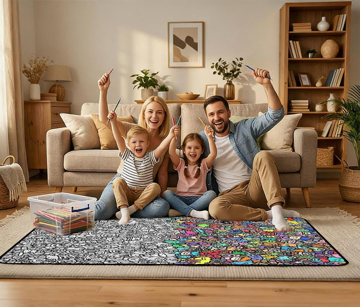 Art Craft Coloring Blanket
