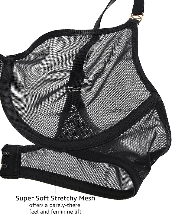 Women's Cosnufy Sheer Balconette Bra