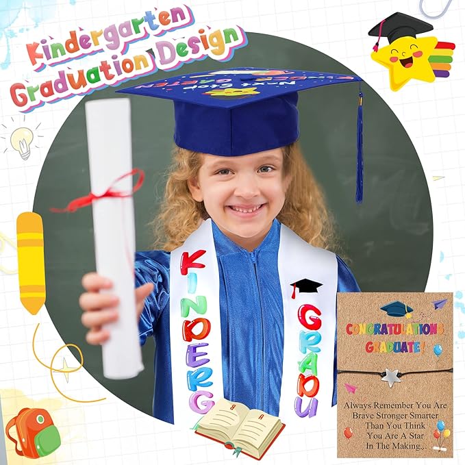 Preschool Graduation Cap and Gown Set Class of 2026