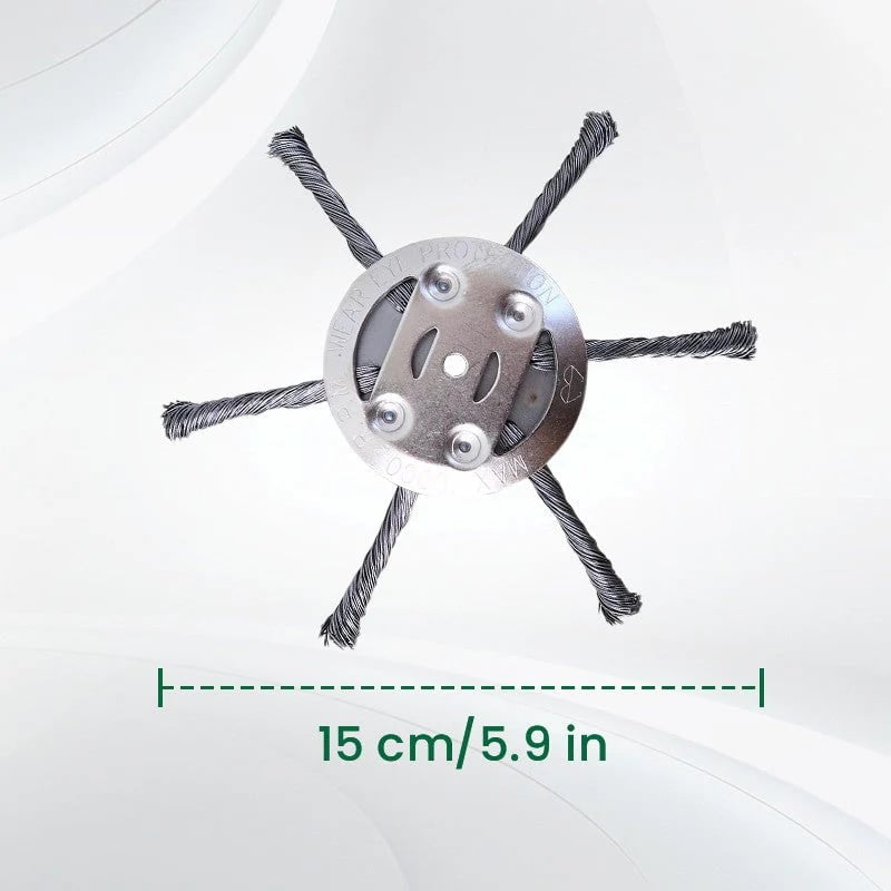 Heavy-Duty Steel Wire Trimmer Head for Cordless Weed Trimmers